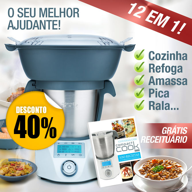 ROBOT DE COZINHA “COMPACT COOK”: O robot inteligente que cozinha por si!